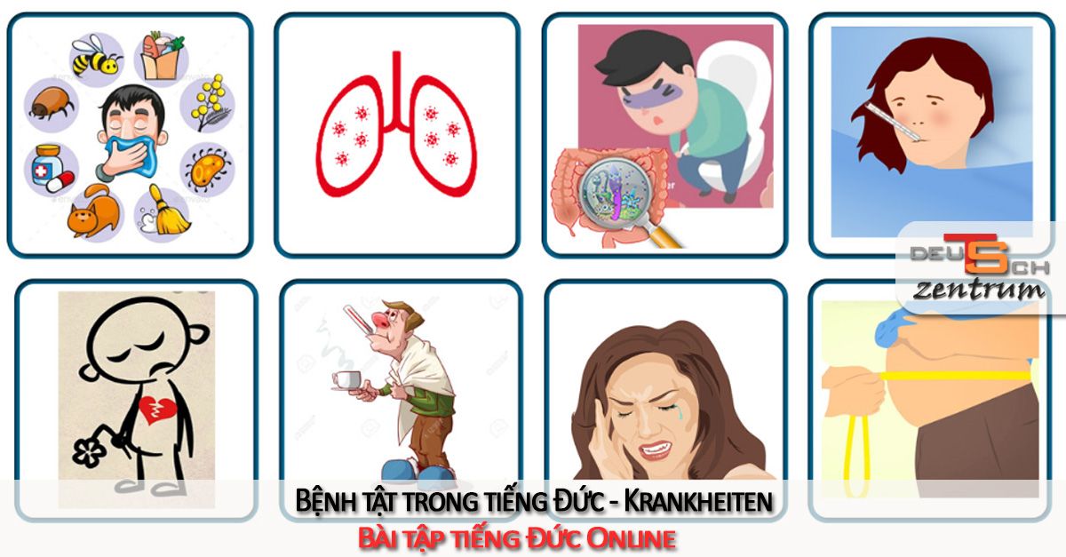 Bệnh tật trong tiếng Đức - Krankheiten